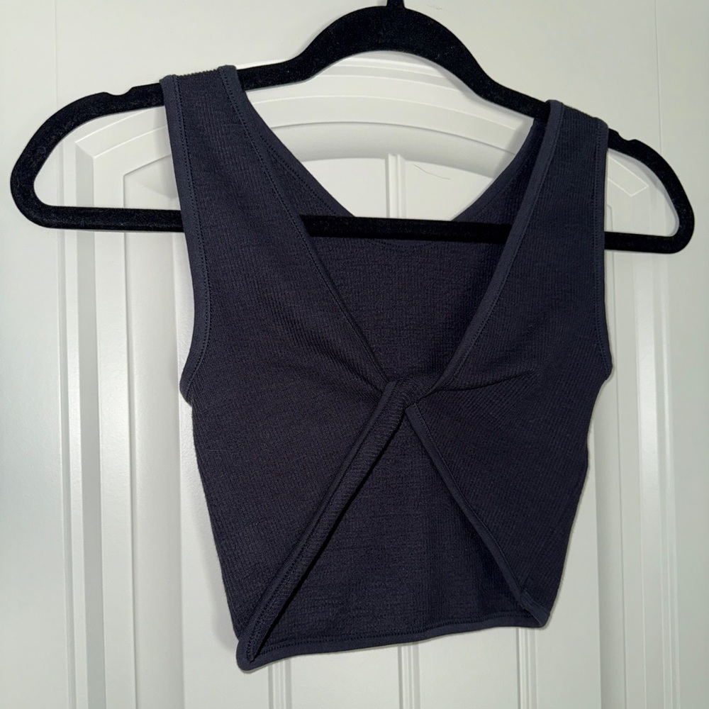 Navy blue front twist tank top from By Together. Size S/M. Never worn